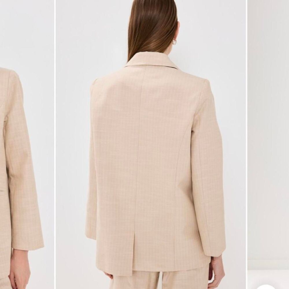 Lioness Women's Cream and Tan Coat - Picture 3 of 5
